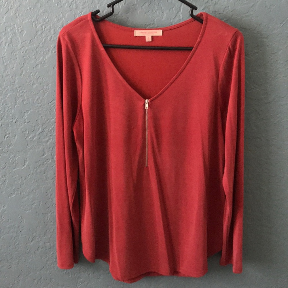 Brick Red Blouse